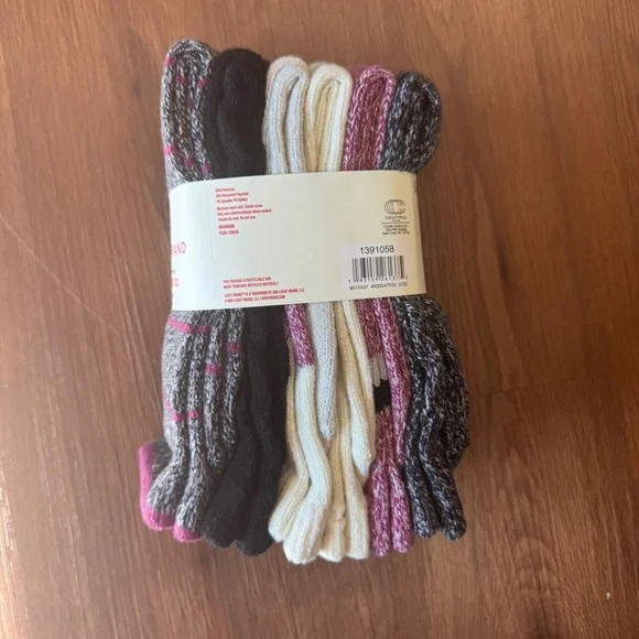 LUCKY BRAND Super Soft Boot Socks 6 Pack Multi Women’s Size 5-10 - Picture 6 of 11